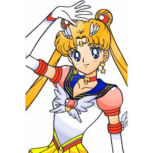 Disegno di Sailor Moon a colori