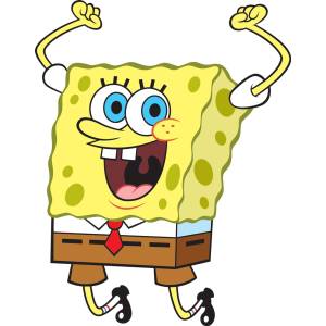 Disegno di Spongebob Hurra! a colori