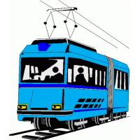 Disegno di Tram a colori