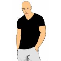 Disegno di Vin Diesel a colori