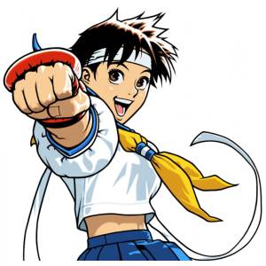 Disegno di Yandere a colori