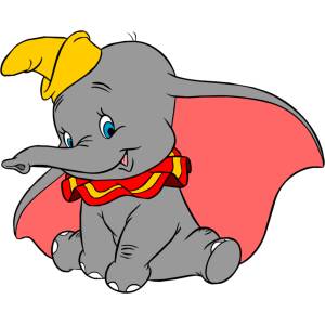 Disegno di Dumbo a colori