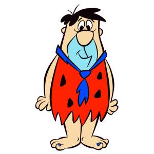 Disegno di Fred dei Flintstones a colori