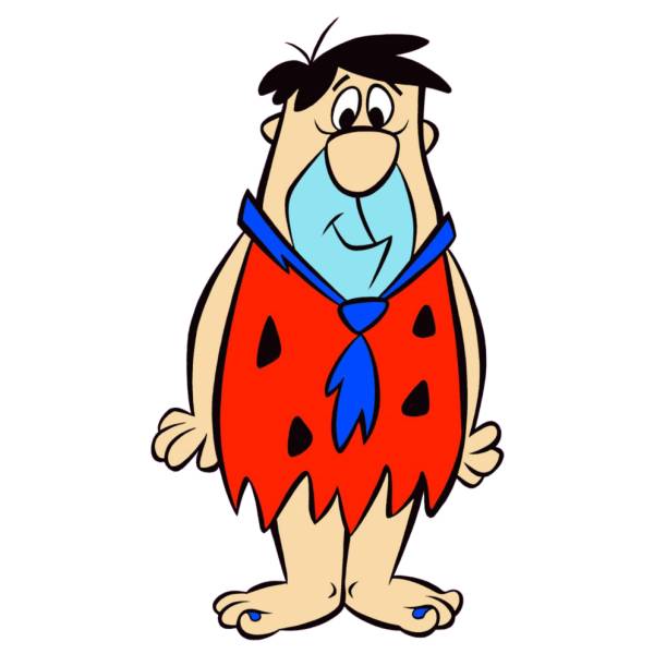 Disegno di Fred dei Flintstones a colori