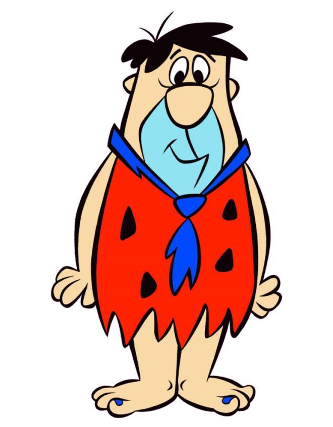 disegno di Fred dei Flintstones a colori