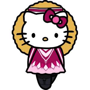 Disegno di Hello Kitty Ballerina a colori