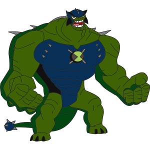 Disegno di Enormossauro Supremo Ben Ten a colori