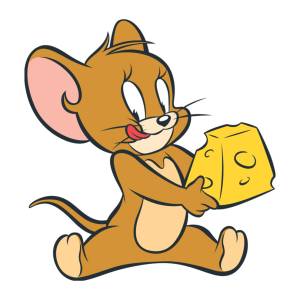 Disegno di Jerry con Formaggio a colori