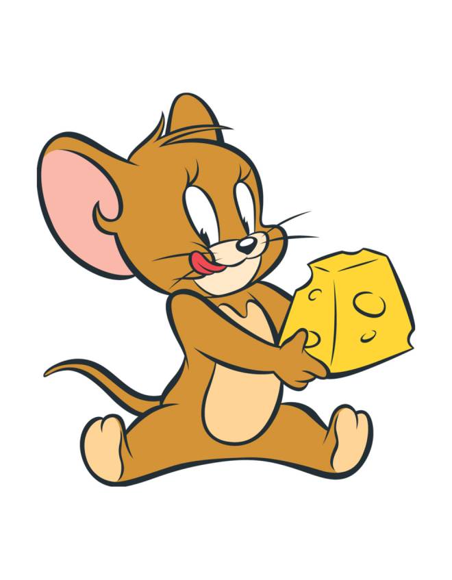 disegno di Jerry con Formaggio a colori