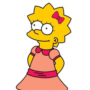 Disegno di Lisa Simpson a colori