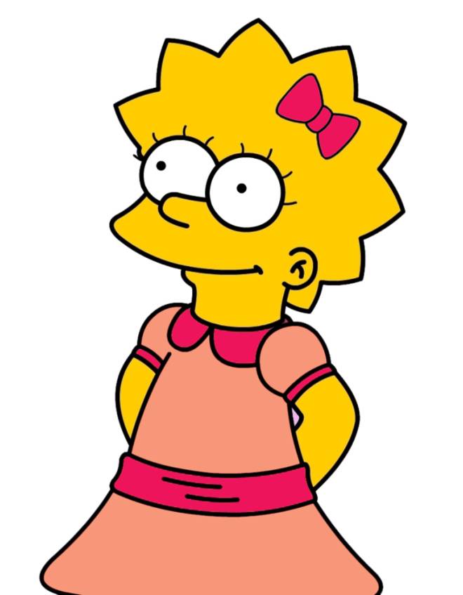 disegno di Lisa Simpson a colori