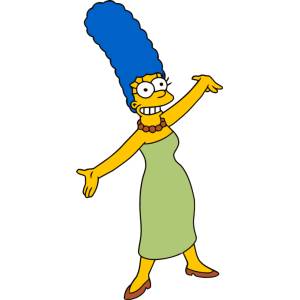 Disegno di Marge Simpson a colori