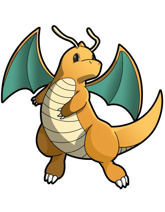 disegno di Pokemon Dragonite a colori