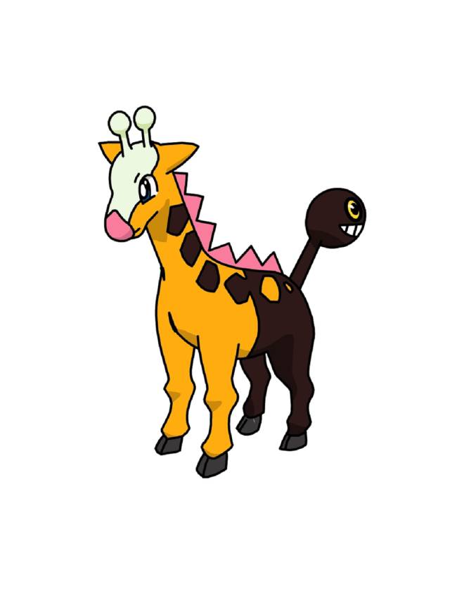 disegno di Pokemon Girafarig a colori