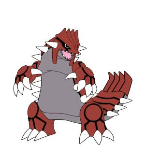 Disegno di Pokemon Groudon a colori