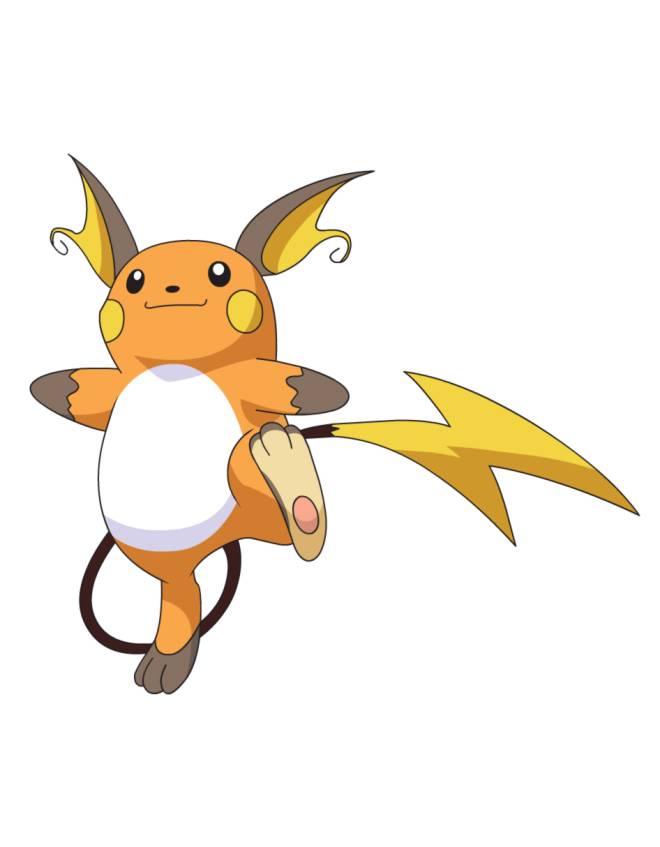 disegno di Pokemon Raichu a colori