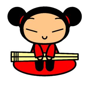 Disegno di Pucca a colori