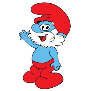 Disegno di Grande Puffo a colori