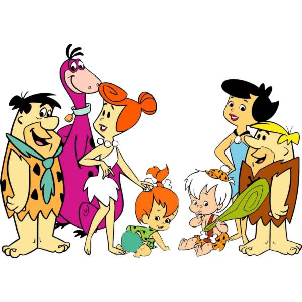 Disegno di The Flintstones a colori