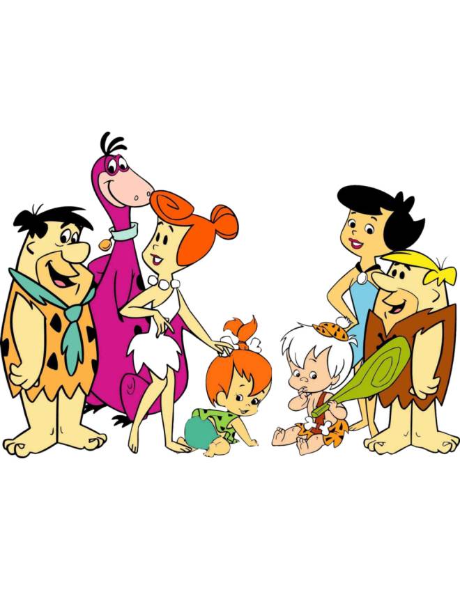 disegno di The Flintstones a colori