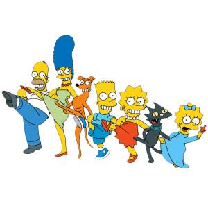 Disegno di The Simpsons a colori