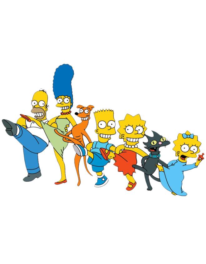 disegno di The Simpsons a colori