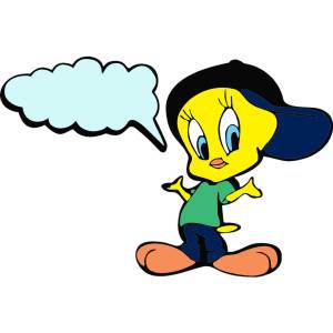 Disegno di Titti Fumetto a colori