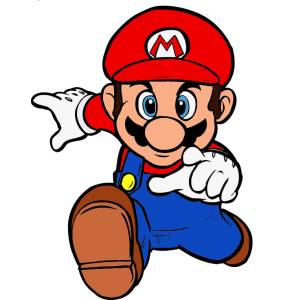 Disegno di Super Mario Bros a colori