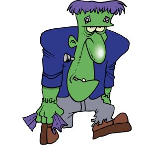 Disegno di Frankenstein a colori