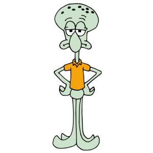 Disegno di Squidward a colori