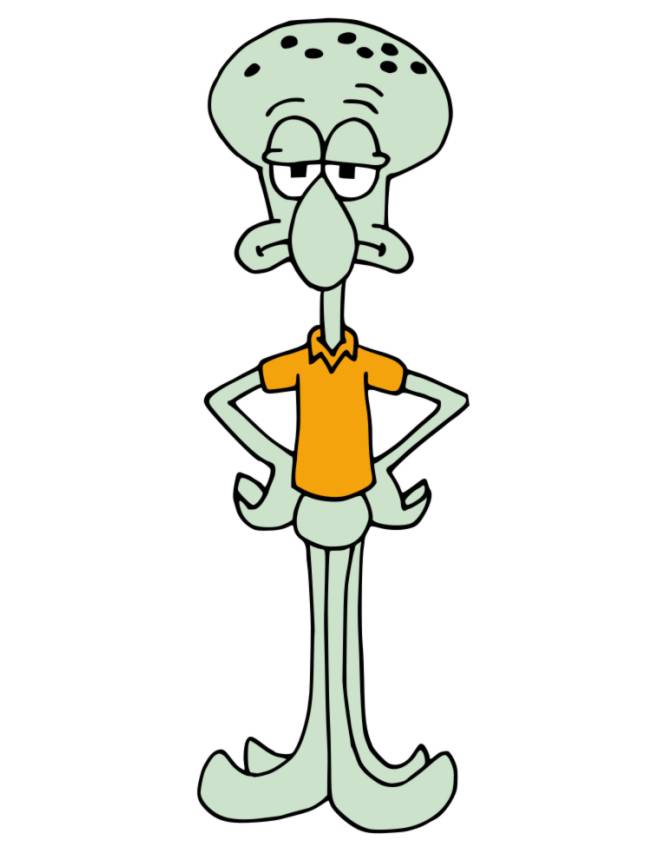 disegno di Squidward a colori