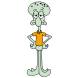 Disegno di Squidward a colori