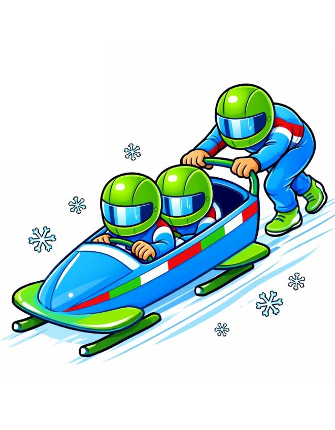 disegno di Il Bob e le Olimpiadi  a colori