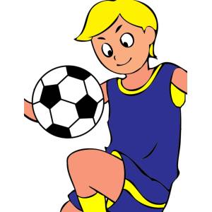 Disegno di Palleggi con Pallone a colori