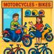 Disegno di Concessionaria di Moto e Bici a colori