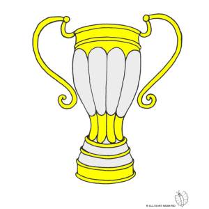 Disegno di Trofeo a colori