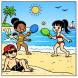 Disegno di Giochi al Mare a colori