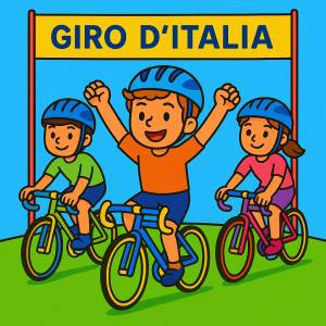 Disegno di Bici Giro d'Italia  a colori