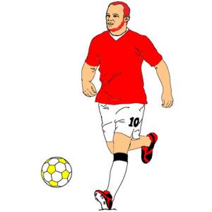 Disegno di Rooney a colori