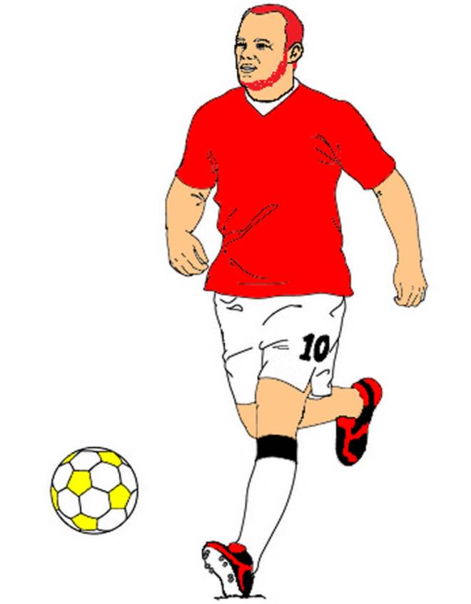 disegno di Rooney a colori