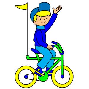 Disegno di Giro in Bici a colori