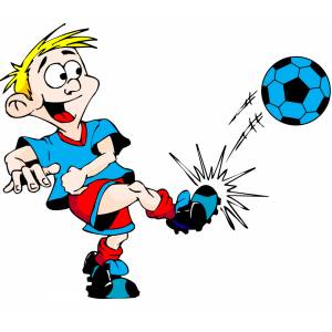 Disegno di Il Calciatore a colori