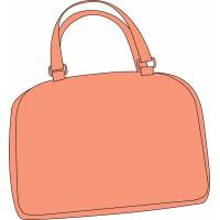 Disegno di Borsa Rosa a colori