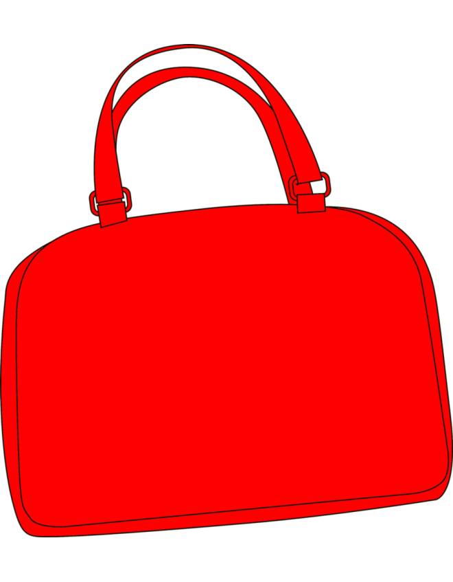 disegno di Borsa Rossa a colori