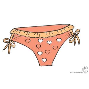 Disegno di Mutandine Bambina a colori