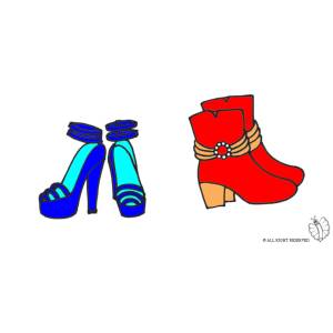Disegno di Scarpe a colori