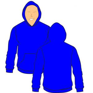 Disegno di Felpa Blu a colori