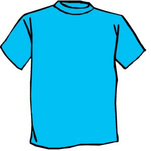 Disegno di Maglietta Celeste a colori