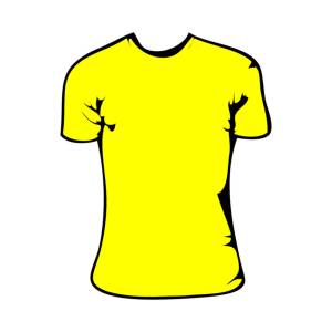 Disegno di Maglietta Gialla Bambina a colori