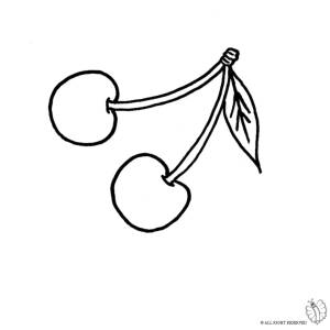 disegno di Ciliege da colorare